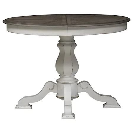 Pedestal Table with Leaf